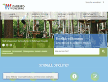 Tablet Screenshot of landkreis-wuerzburg.de